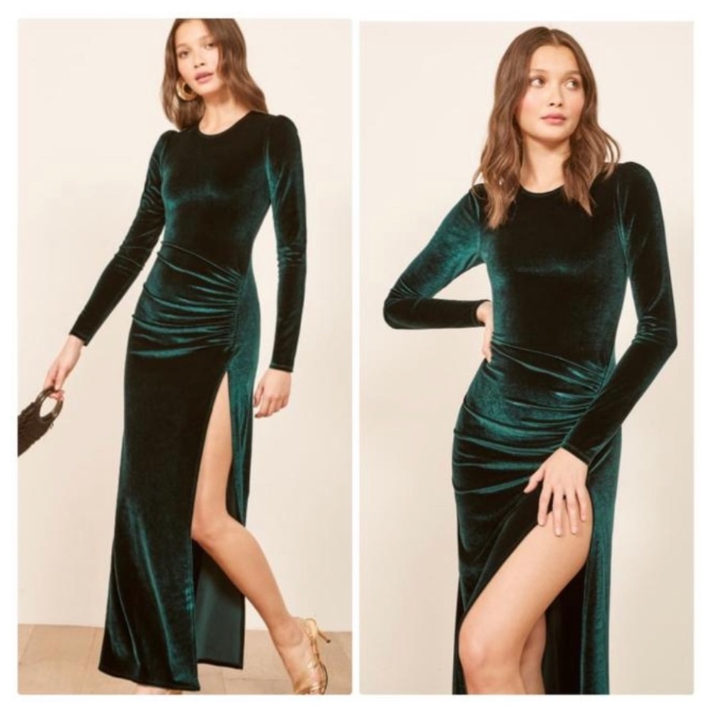 Reformation Ruby velvet maxi dress